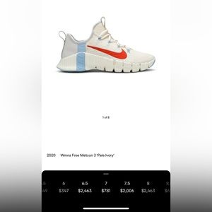 2020 Women’s Free Metcon 3 Pale Ivory